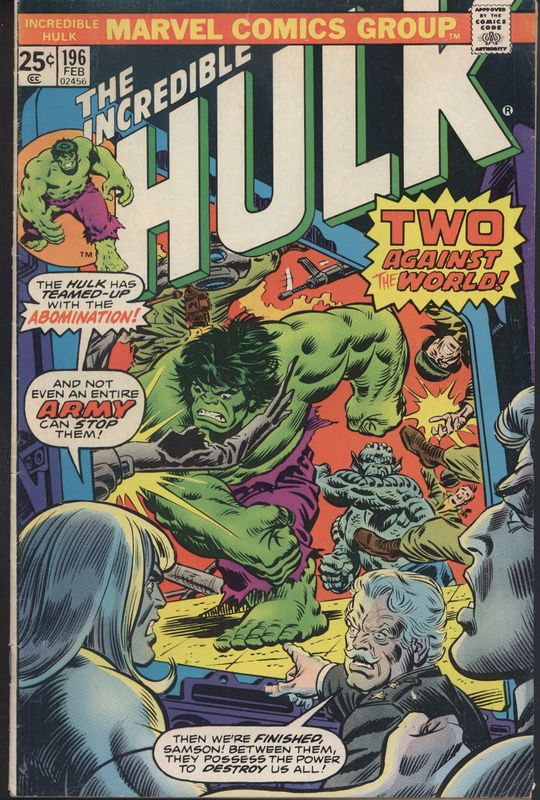 <em>The Incredible Hulk&nbsp;</em>Issue 196 Cover