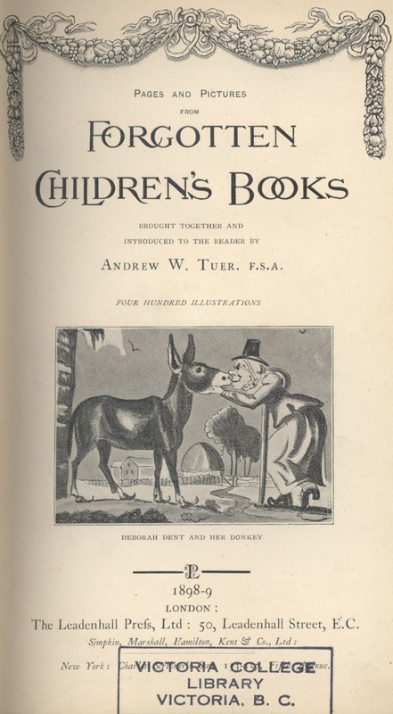Frontispiece to "Pages and Pictures from Forgotten Children's Books."