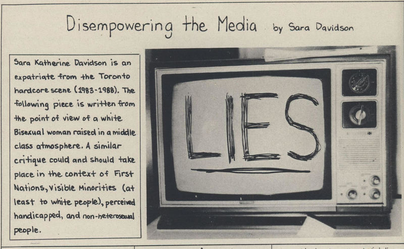 Disempowering the Media by Sara Davidson