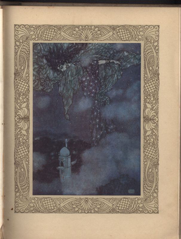 Illustration Made by Edmund Dulac for Fitzgerald's Rubaiyat Published by Hodder &amp; Stoughton (1909)