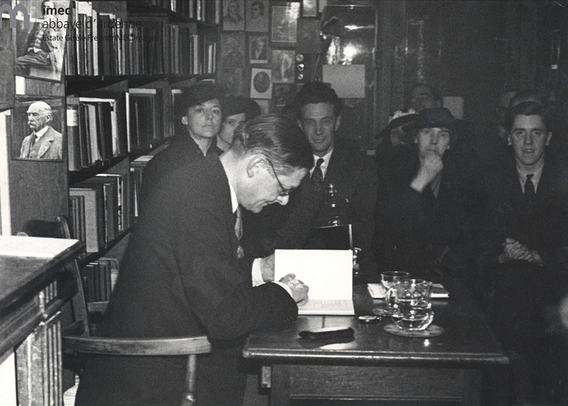 T.S. Eliot reads his poems at Shakespeare and Co. 1936