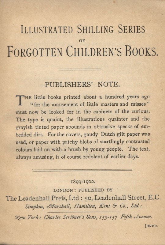 Advertisement for "Illustrated Shilling Series" in "The Cowslip."