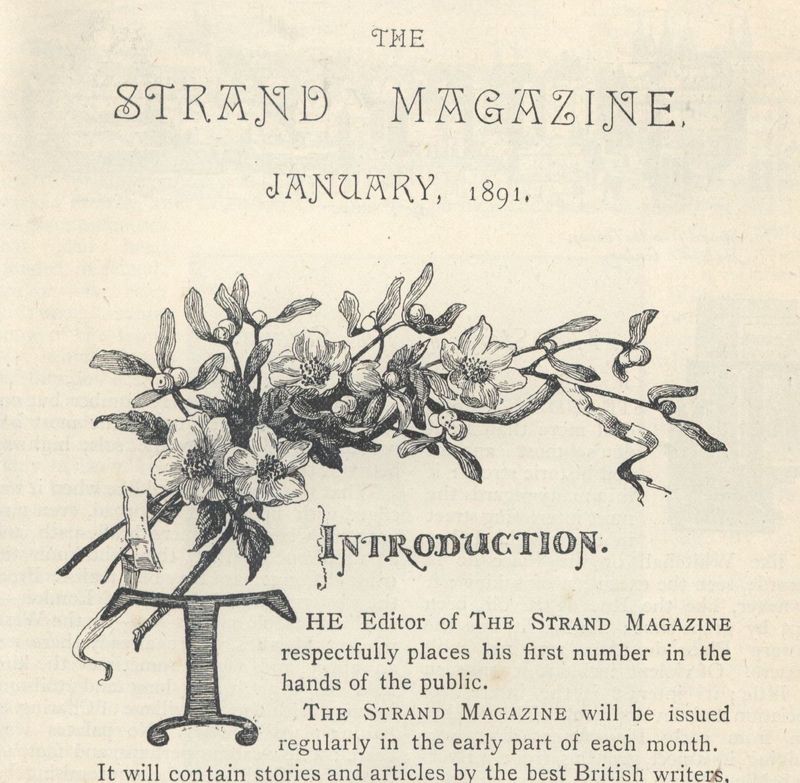 <em>The Strand Magazine</em>, volume one "Introduction" page