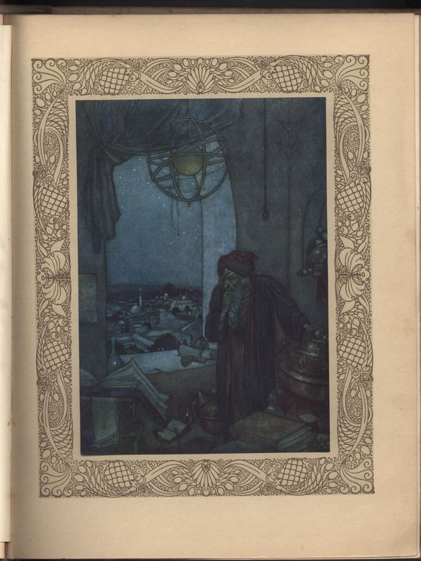 Illustration by Edmund Dulac for Fitzgerald's <em>Rubaiyat,</em> Hodder &amp;Stoughton (1909)