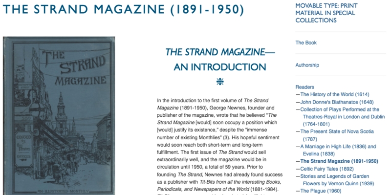 KF's remediation of<em> The Strand Magazine</em>