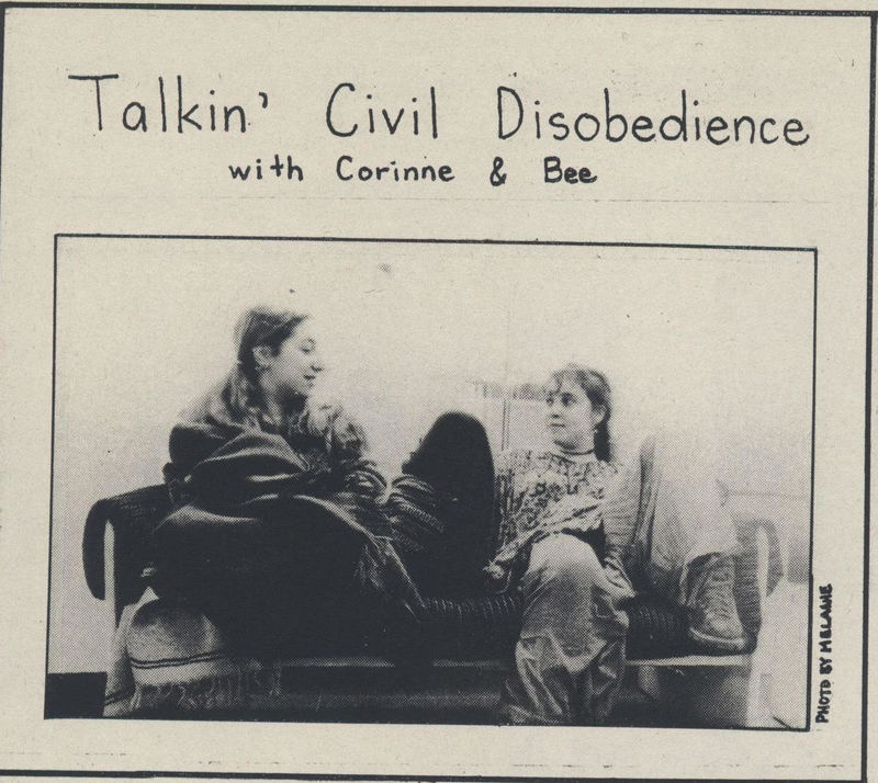 Talkin' Civil Disobedience - Corinne and bee