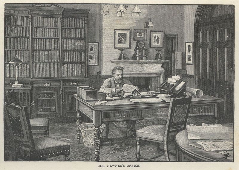 <em>The Strand Magazine</em>, volume four, "Mr. Newnes's Office" from "A Description of the Offices of <em>The Strand Magazine</em>"