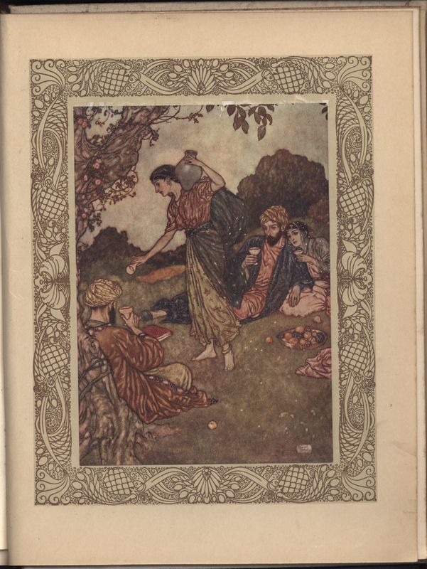 Illustration by Edmund Dulac for Fitzgerald's <em>Rubaiyat</em> published by Hodder &amp; Stoughton (1909)