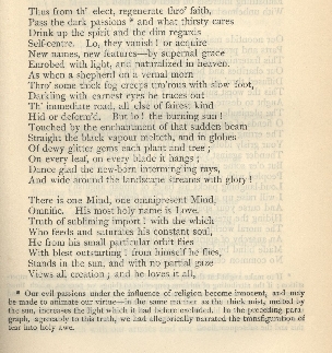 Coleridge, Poetical Works, Religious Musings Note