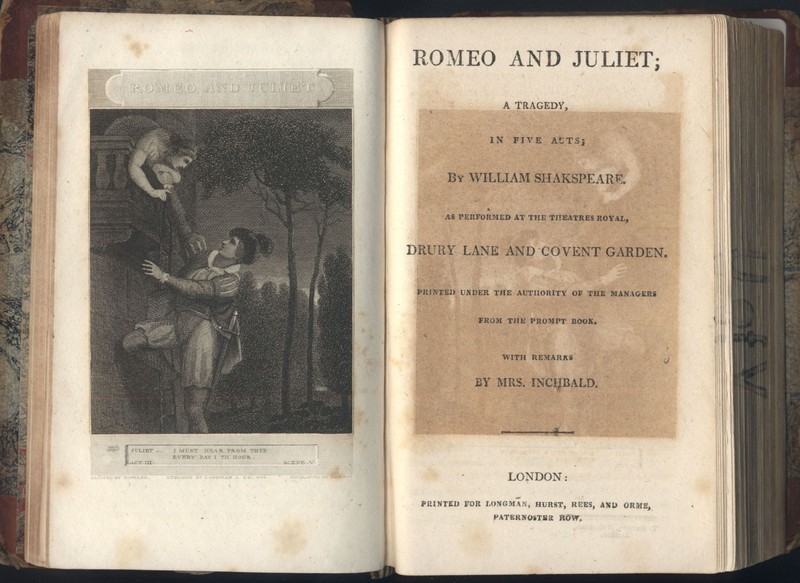 1808 Romeo and Juliet Title Page