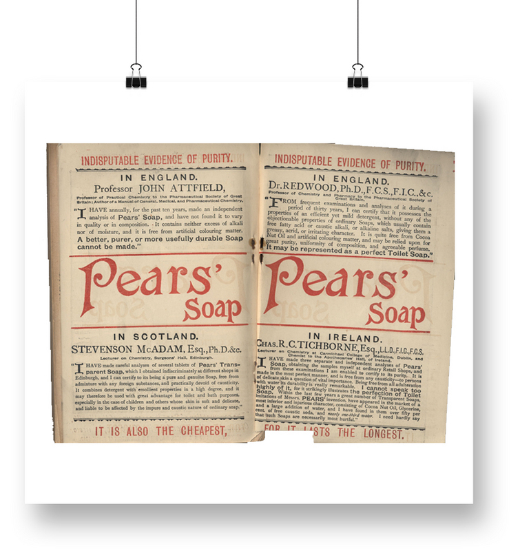 The Picture of Dorian Gray (1890) - Pears Advertisements