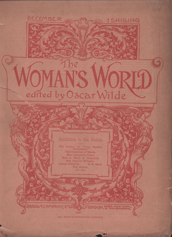 Cover 2nd issue of <em>Woman's World</em>