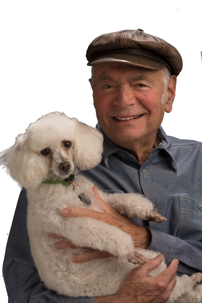 Photograph of Robert Sward and his Dog