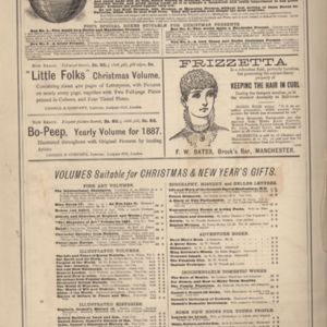 11th page of advertisements in Woman's World Dec 1887