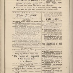 10th page of advertisements in Woman's World Dec 1887