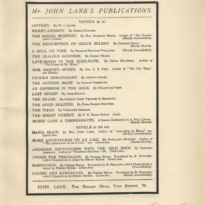 Additional publications from John Lane