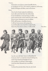 Cropped left page of dance in <em>Pericles, Prince of Tyre.</em>