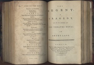Title Page of <em>The Regent </em>by Bertie Greatheed