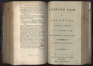 Title Page of <em>Peeping Tom of Coventry </em>by James O'Keefe