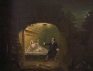 Painting of Tomb Scene in Garrick's Version of <em>Romeo and Juliet</em>