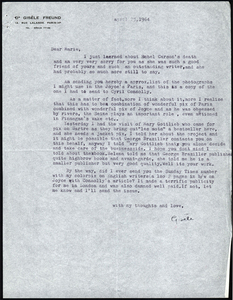 Letter from Freund to Marie Rodell, April 23, 1964