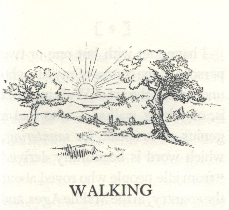 Illustration in Thoreau's <em>Walking</em>
