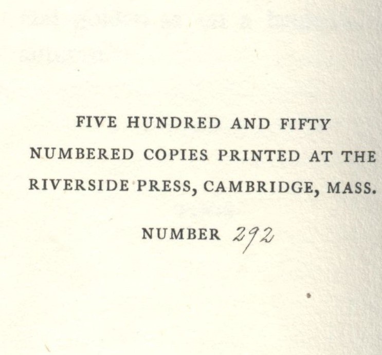 Image Displaying Specific Copy # of 1914 Volume of Thoreau's <em>Walking</em>