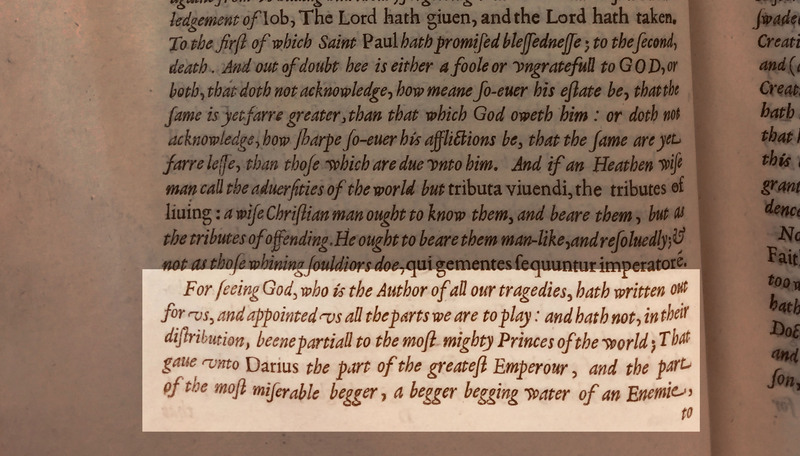 Excerpt from the Preface of Sir Walter Ralegh's History of the World, 1614
