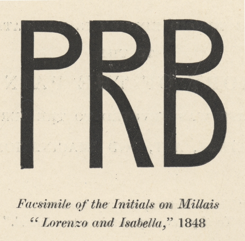 Facsimile of the Initials on Millais "Lorenzo and Isabella"