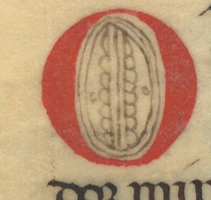 Decorated capital letter O. <em>Regla de la Sagrada orden de Penitencia. </em>