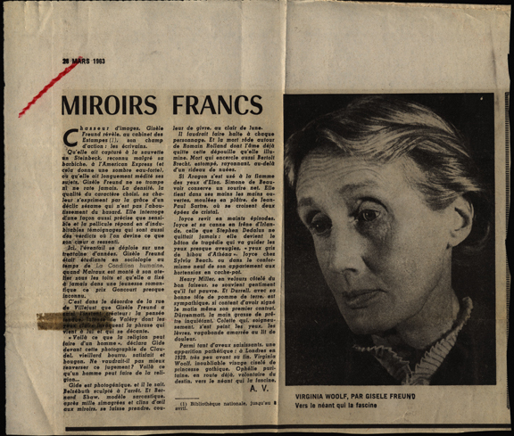 Miroirs Francs, 1963