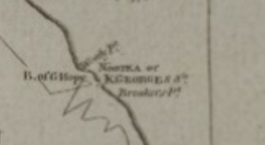Map of King George Sound (Nootka Sound)