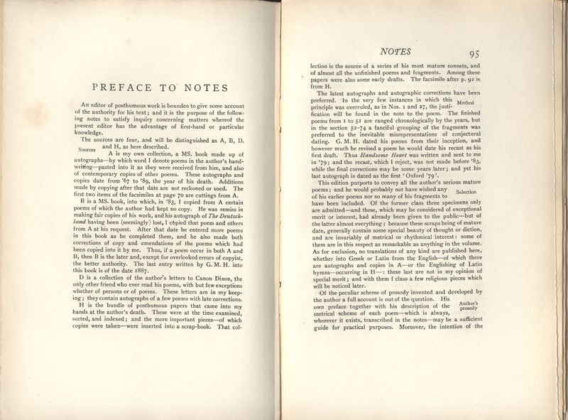 Preface to the Notes, pages 94-95