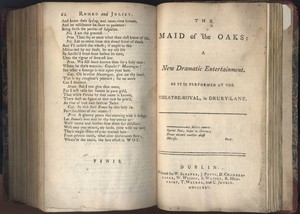 Title Page of <em>The Maid of the Oaks by </em>Gen. John Burgoyne