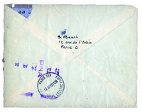 Letter from Sylvia Beach to Freund, 1956