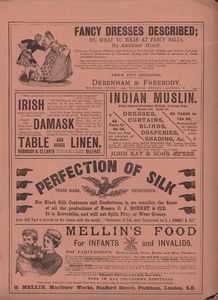 First page of advertisements in Woman's World Dec 1887