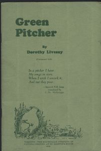 <em>Green Pitcher</em> First Edition Cover